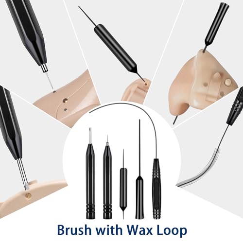 Hearing Aid Cleaning Kit, ARRITZ 11pcs Hearing Amplifier Cleaning Tools with Brushes and Case