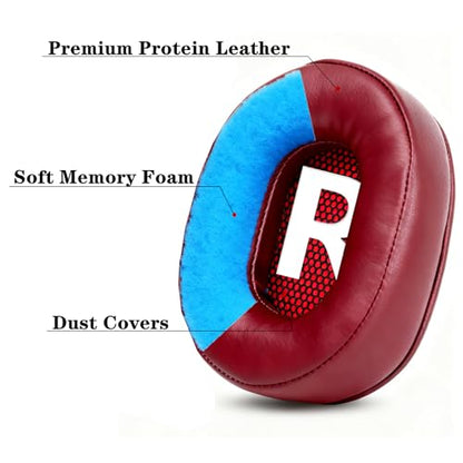 Force Recon 200 Replacement Ear Pads Cushions Compatible with Turtle Beach Ear Force Recon 200 100 150 Gaming Headset Protein Leather Accessories-Red - color: Red