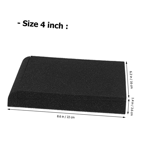Toyvian 6pcs Speaker Isolation Pads High Density Foam Cushions for Stable Sound Support for Small Speakers and Studio Monitors
