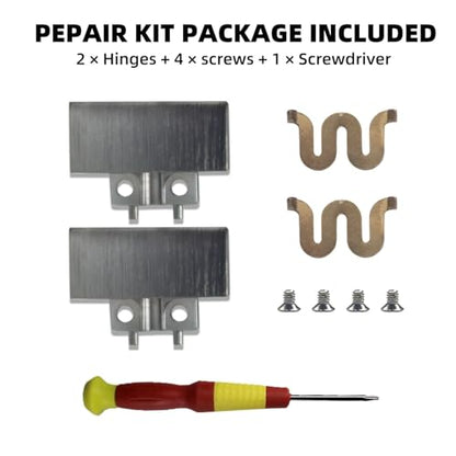 Solo4 Metal Folding Hinge Clip Pin Repair Kit for Beats Solo4 Headphone | Sturdy metal folding hinge set with clip and pin,easy installation to repair broken folding parts of Beats Solo4 headsets - color: Matte Black