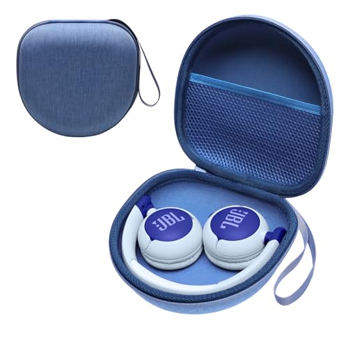 Kids Headphones Case Compatible with JBL Junior 320 / Junior JR 320BT / iClever BTH12 / HS19 / BTH26 / JoySpark-T5 / Candy Bila BH03 / EarFun/IMYB/MIDOLA MD-B01/Noot Kids Headphones, Blue (Case Only) - color: Blue