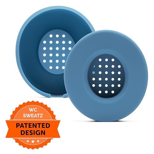 WC SweatZ Solo - Patented Earpad Sweat Covers for Beats Solo 4, Solo 3 & Solo 2, Made by Wicked Cushions | Sweatproof & Machine Washable | Blue Slate - color: Blue Slate