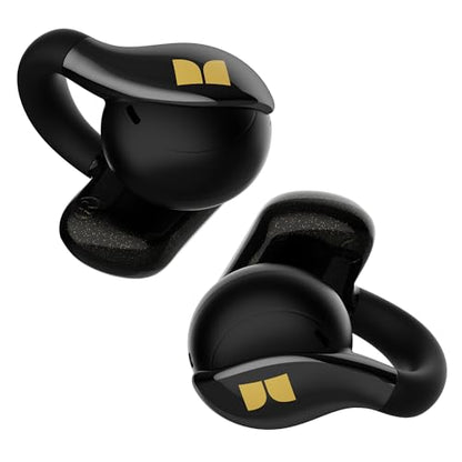 Monster AC225 Open Ear Earbuds, Stereo Sound, Bluetooth 6.0 Open Ear Headphones, Lightweight Comfort Clip-On Earbuds with ENC Mic for Clear Calls, 36H Playtime, Touch Control, IPX6 Waterproof, Black