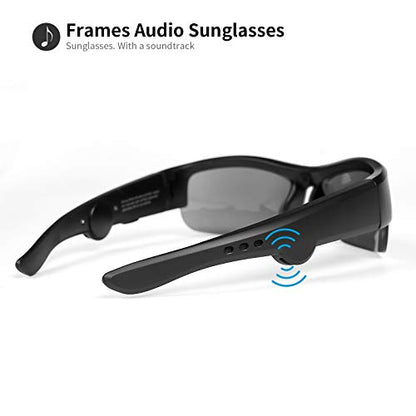 Bluetooth sunglasses Safety Smart with Open-Ear Audio Unisex(black Lens) - color: Black