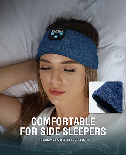 Perytong Sleep Headphones Wireless, Bluetooth Sports Headband Headphones with Ultra-Thin HD Stereo Speakers Perfect for Sleeping,Workout,Jogging,Yoga,Insomnia, Air Travel, Meditation (Deep Teal) - color: Deep Teal