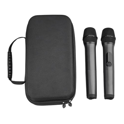 Shockproof & EVA Hard Shells Lightweight Storage Case Microphone Storage Box EVA Construction Mic Holder Sponge Padded Case