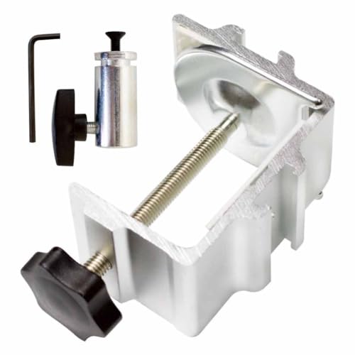 Replacement Heavy Duty C Clamp for 1/2” Base Magnifying Lamp,Desk Lamp,Swing Arm Lamp,Phone I pad Mount,Tablet Mic Holder,Table Mount Clamp for Microphone Stand Mic Boom Arm (G1 SIVLER) - color: G1 Sivler