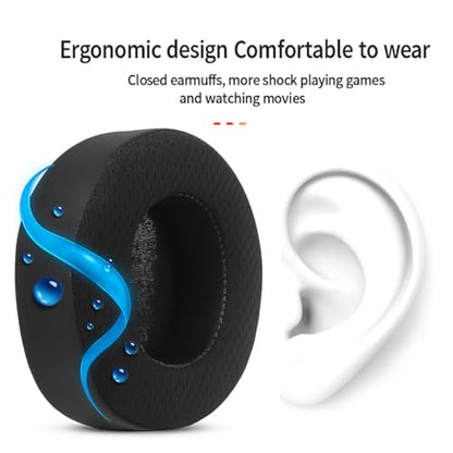 Replacement Cooling Gel Earpads Ear Cushions Compatible with SteelSeries Arctis Nova Pro Wireless ONLY Headphones, Ear Pads with Breathable Sports Fabric & Cooling Gel, Extra Thick