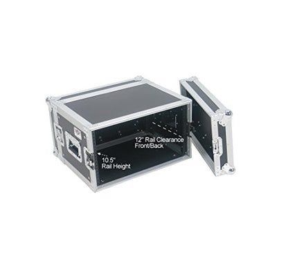 OSP Cases | ATA Road Case | 6-Space Effects Rack | 14" Deep | RC6U-14 - size: 6 Space, 14"