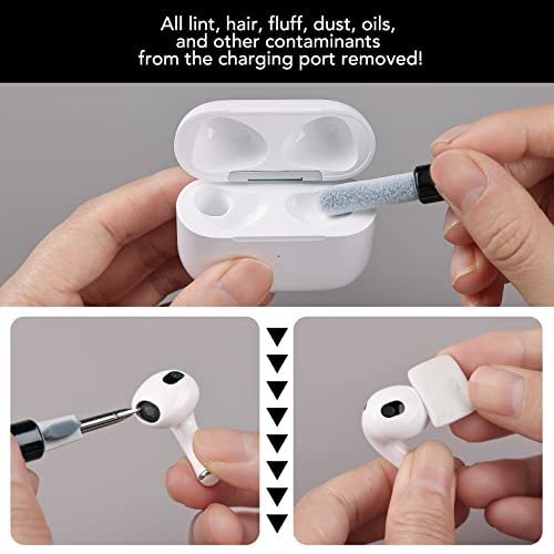 iPhone Cleaning Kit for Charging Port Cleaner,Lightning Charger Connector - color: Black
