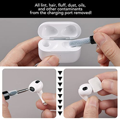 iPhone Cleaning Kit for Charging Port Cleaner,Lightning Charger Connector - color: Black