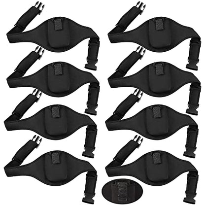 Jexine 8 Pack Mic Belt Wireless for Theatre Neoprene Microphone Holder with Anti Dropping Strap Sweat Absorbent Belt Waistband Bag for Fitness Instructor Vertical Speaker