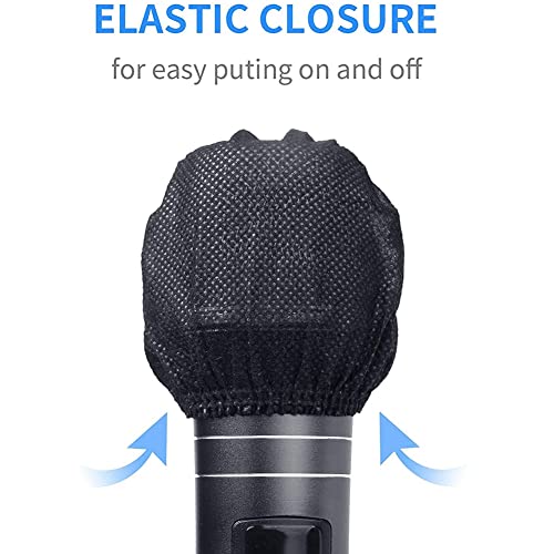 240Pcs Mic Covers Disposable Non-Woven Mic Cover Mic Microphone Windscreen & for Karaoke