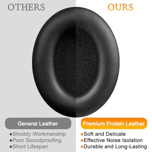 SOULWIT Earpads for Sony WH-1000XM4 - Black | for WH1000XM4 (XM4) Headphones - color: Black