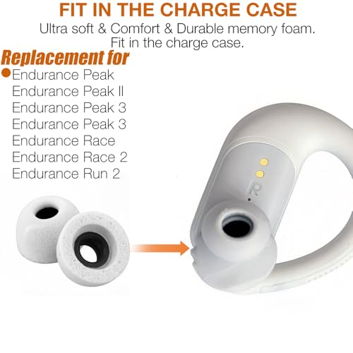 Replacement Memory Foam Eartips for JBL Endurance Earbuds,3 Pairs