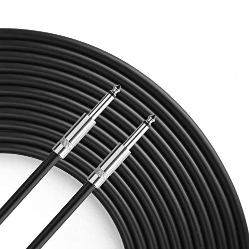 2 Pack 6 Ft 1/4" to 1/4" Inch TS Speaker Cable True 12 AWG for DJ PA - size: 6Ft