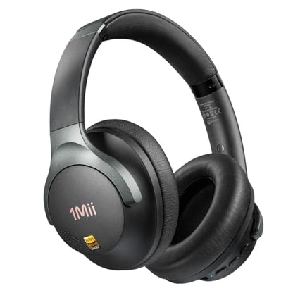 1Mii Hybrid Active Noise Cancelling Bluetooth Headphones with Hi-Res Audio | Over Ear Headphones Wireless Bluetooth 6.0, Low Latency Game Mode, Clear Calls, 100H Playtime, Comfortable for Travel, Office