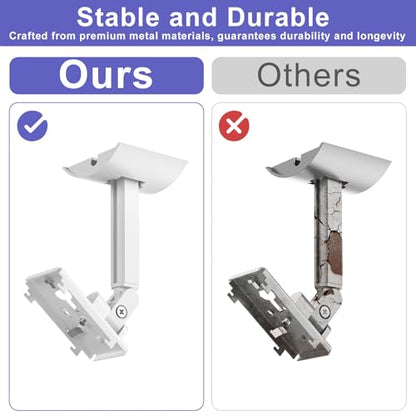 2 Pack Speaker Wall Mount Brackets for Bose UB-20, UB-20 Series II, Wall Mount Ceiling Bracket for Lifestyle 600 ST535 ST525 ST520 535III 525III CM520 SoundTouch JC-II AM6-V AM10-V AM10IV-White - color: White