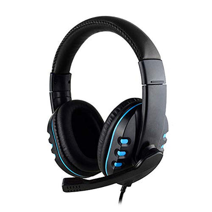 HHmei New Gaming Headset Voice Control Wired HI-FI Sound Quality for PS4 Black - PS4 Wired Headset Headset