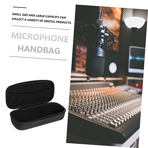 Mikinona Portable Microphone Handbag Drop Resistant Storage Pouch Small Large Capacity Durable Organizer for Mic Charger and Digital Devices