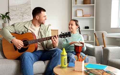 Crayola Kids Crayon Speakers Bluetooth, Portable Bluetooth Speakers | 20W Peak Power HD Sound, Mini Bluetooth Speaker Wireless with TWS Pairing BT 5.3, FM Radio Home/Party/Outdoor/Travel - color: Yellow