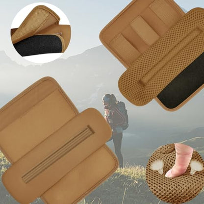 2-Pack Shoulder Pad Ultra-Thick Tactical Vest Cushion for Laptop Bags, Messenger Bags, Briefcase Bags, Luggage Bags, Tool Bags, Travel Bags and Most Bags, Khaki - color: Khaki