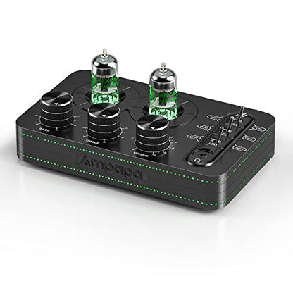 A1 Vacuum Tube Phono Preamp, Headphone Amp, Hi-Fi Audiophile Preamplifier for MM Turntable Record Player with Tone Control for Home Stereo Audio System