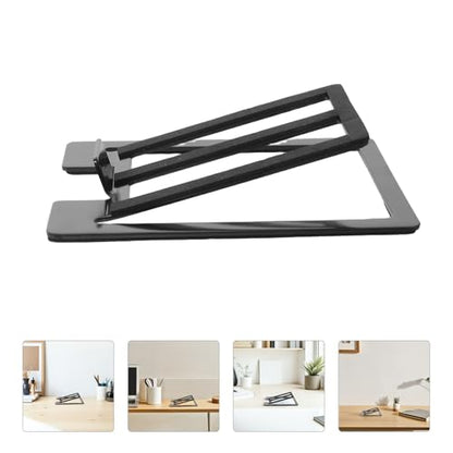 OSALADI Tilted Desktop Speaker Stands with 15 Degree Incline 1 Pair Slip Resistant Metal and Sponge Design Universal Compatibility for Home Office and Movie Watching