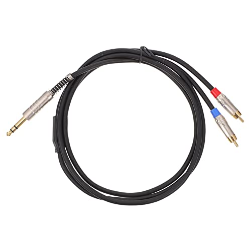 Mikikit 1pc Stereo Male to Adapter Cable for Speakers and Mixers and Practical Audio Equipment Connection Cable