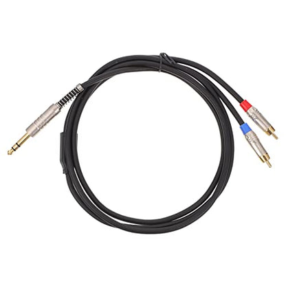 Mikikit 1pc Stereo Male to Adapter Cable for Speakers and Mixers and Practical Audio Equipment Connection Cable