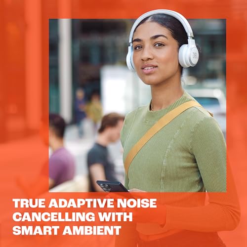 JBL Live 670NC Wireless On-Ear Headphones, Adaptive NC - Black | Bluetooth Headphones With Surround Sound, up to 65H Battery Life, Fast Charging, Built-In Mic, Voice Assistant, Foldable - color: Black