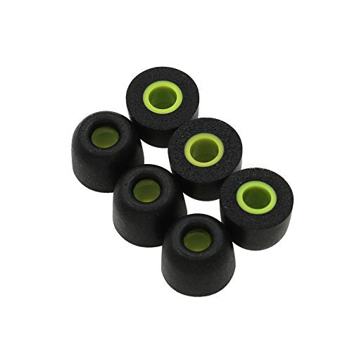 Jaybird X3 X2 X 이어폰 용 이어 팁 폼, 미디움 사이즈 3 쌍 부드러운 소음 차단 메모리 폼 교체용 이어버드 팁, Jaybird X3 X2 X 이어폰 블루버드 폼 팁 X3에 적합 [미디움 3 쌍] - size: M