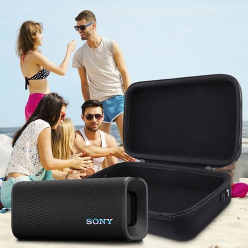 co2CREA Hard Case for Sony ULT Field 3 Wireless Bluetooth Speaker, Black | Portable Travel Bag Replacement with Detachable Shoulder Strap and Handle, Shockproof EVA Shell and Soft Lining - color: Black Case, style: Case for Sony ULT Field 3