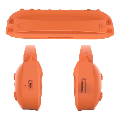 JCHPINE Silicone Cover Case for Bose SoundLink Flex Speaker 2nd Gen | Accessories Compatible with Bose SoundLink Flex 2, Protective Case with Shoulder Strap (Sunset Peach) - color: Sunset Peach