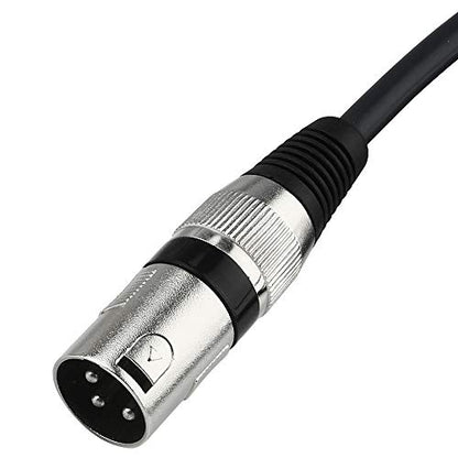 Unbalanced 6.35mm(1/4 inch) TS Mono to XLR Male Cable Gold Plated Quarter inch to Male XLR Microphone Cable Interconnect Cable - 3 Feet/1 Meter - size: 3 Feet