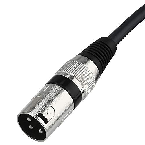 Unbalanced 6.35mm(1/4 inch) TS Mono to XLR Male Cable Gold Plated Quarter inch to Male XLR Microphone Cable Interconnect Cable - 5 Feet/1.5 Meters - size: 5 Feet