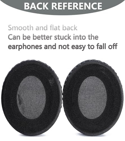 Replacement Ear Pads Compatible with Sennheiser HD180 HD200Pro HD201 HD201S HD206 HD418 HD419 HD421 HD428 HD429 HD439 HD439 HD448 HD449 HD451 HD461 HD471 Headphones Protein Leather Ear Pads - Black