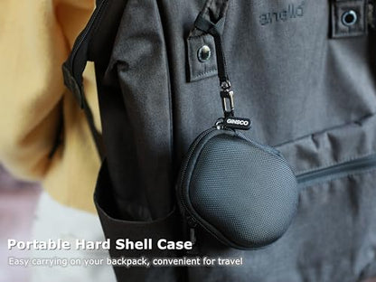 Ginsco Hard Travel Case Compatible with Logitech M720 Triathlon/M705 Marathon/M510/M550/M330/M317/M196/M185 Wireless Mouse, Universal Hard Shell Storage Case (Black, M) - color: Black, size: M