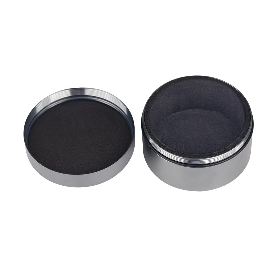 Soundlink Aluminum Alloy Earphone Case Waterproof in Ear Monitor Storage Box with Sponge Lining(Grey) - color: Grey