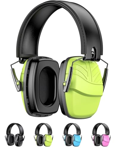 2Pack Ear Protection NRR 35dB Hearing Protection Ear Muffs for Shooting - color: Green