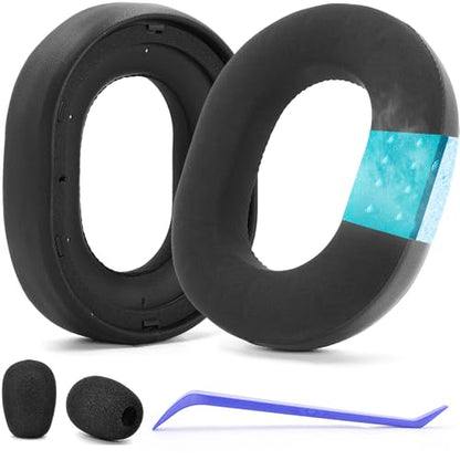 Defean Cooling Gel Earpads for Razer BlackShark V3 Pro (Do Not V3 / V3X) | BlackShark V3 Pro Cooling Gel Earpads and Mic Foam (Do Not Fit Razer BlackShark V3 / V3X)High-Density Noise Isolation Foam