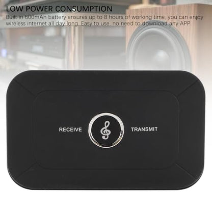 Bluetooth 5.0 Transmitter Receiver, 2-in-1 Wireless Audio Adapter, Portable Bluetooth Adapter for Phone Tablet PC