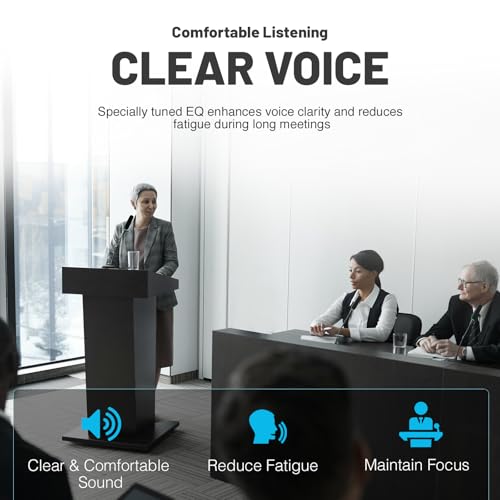 Phenyx Pro 4-Channel Auto Scan Wireless Conference Microphone System PTC-4 | 4 x 50 Frequencies, 328 ft Range, IR Sync, 4 Gooseneck Mics for Lectures, Church, Meeting, Conference Rooms,Public Speaking