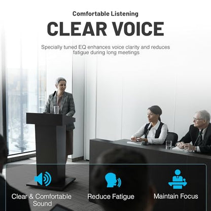 Phenyx Pro 4-Channel Auto Scan Wireless Conference Microphone System PTC-4 | 4 x 50 Frequencies, 328 ft Range, IR Sync, 4 Gooseneck Mics for Lectures, Church, Meeting, Conference Rooms,Public Speaking
