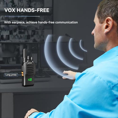 Retevis H-777H Portable 2 Way Radio Shatterproof Hidden Display, 10 Pack | Compact FRS Walkie Talkies for School, Events, USB-C Rechargeable, Emergency Alarm, LED Flashlight, VOX, 260 CTCSS/DCS - style: With Hidden Screen