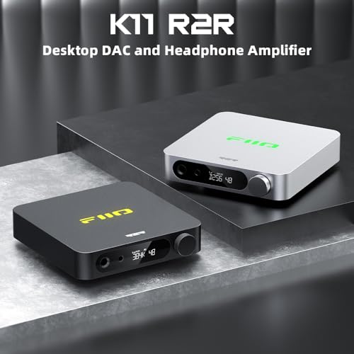 FIIO K11 Compact Desktop R2R Architecture DAC and Headphone Amplifier (Black)