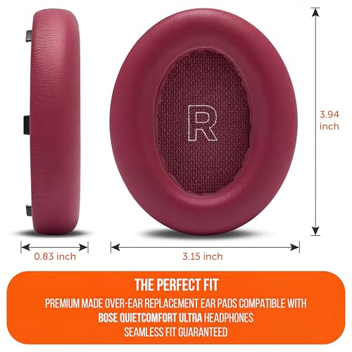 WC PadZ QC Ultra - Earpads for Bose QuietComfort Ultra Gen 1 & 2 | Made by Wicked Cushions | Enhanced Comfort, Thickness & Durability | Deep Plum - color: Deep Plum