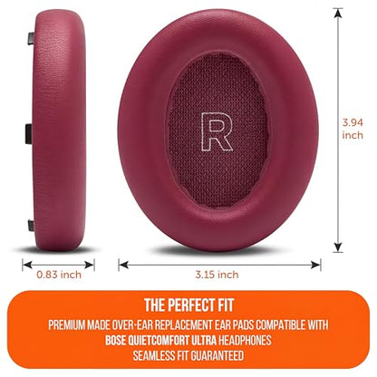 WC PadZ QC Ultra - Earpads for Bose QuietComfort Ultra Gen 1 & 2 | Made by Wicked Cushions | Enhanced Comfort, Thickness & Durability | Deep Plum - color: Deep Plum