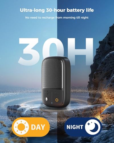 SUPERONE 2026 Upgrade Wearable Bluetooth Speaker with Voice Assistant & Mic | IPX7 Waterproof Clip-on Portable Speaker, TWS Pairing, Up to 30H of Play, Supports Siri/Google/Alexa - style: 1 Item & Voice Assistant Function