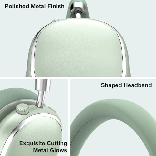 Srhythm NiceComfort 95 Hybrid Noise Cancelling Headphones Wireless | Bluetooth with Transparency,ENC,HD Sound,Slim Headphones Lightweight - color: Mint Green